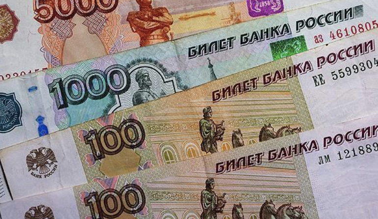 The Russian ruble rises to its highest level in five years against the euro