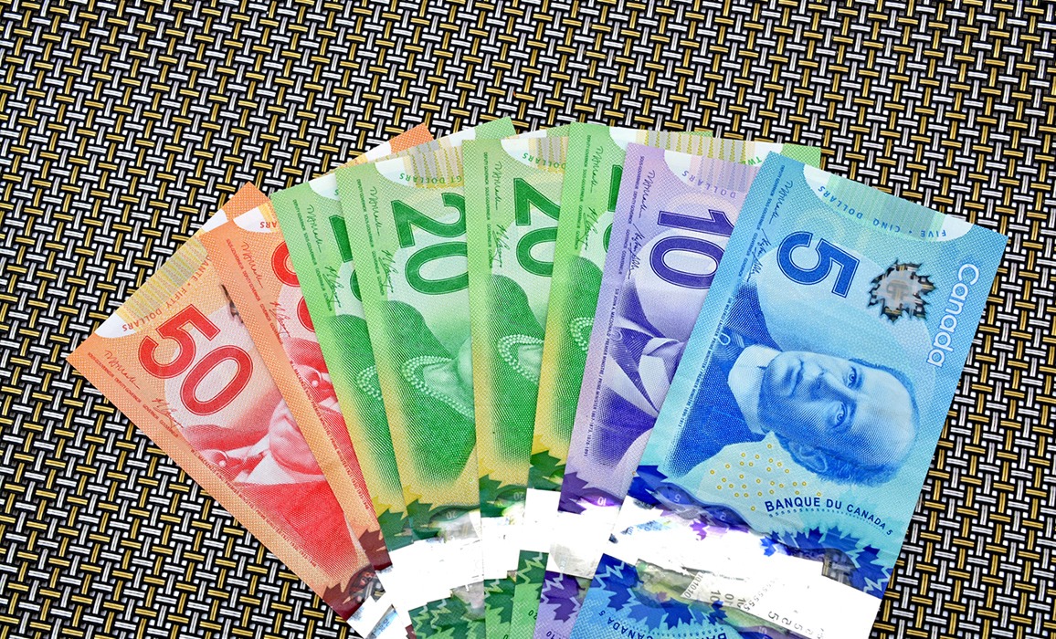 The Canadian dollar rises to the highest level in a month